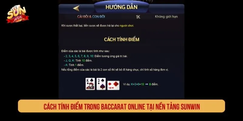 Baccarat Online SUNWIN Sòng Bài Trực Tuyến Đỉnh Cao Cách tính điểm trong baccarat online tại nền tảng SUNWIN