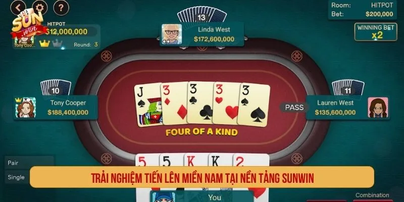 Tiến Lên Miền Nam SUNWIN – Game Bài Dân Gian Đỉnh Cao Trải nghiệm tiến lên miền nam tại nền tảng SUNWIN